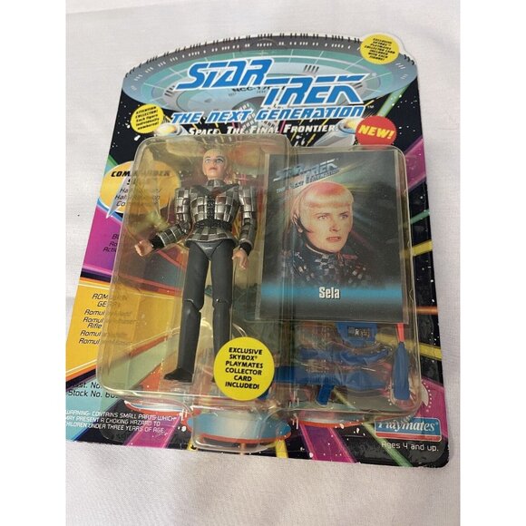 Star Trek TNG Commander Sela Action Figure 1994 Playmates Unpunched Vintage VTG - Picture 1 of 2
